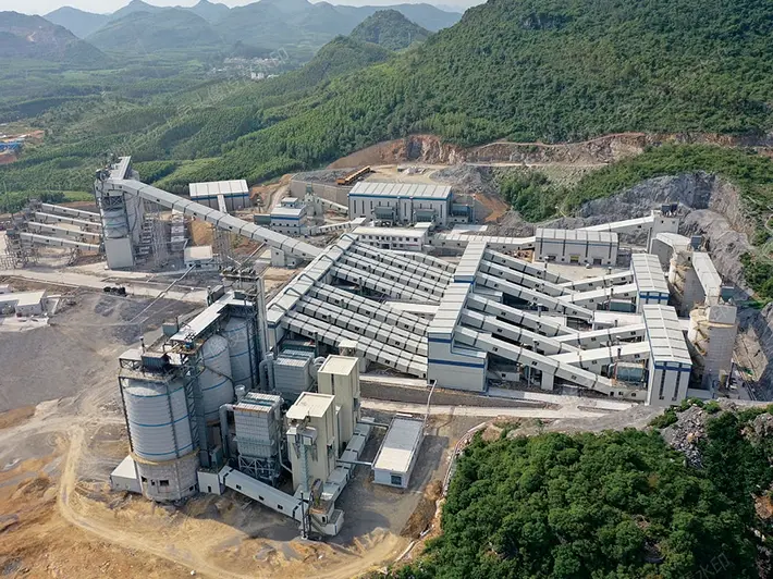 Guangxi China 2 millions ton per year aggregate crushing line